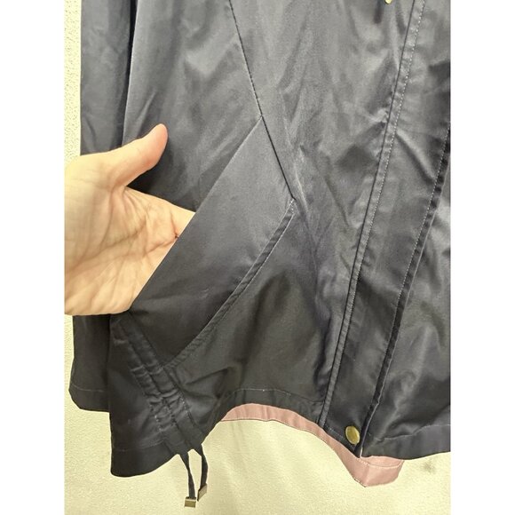 Burberry Jacket Windbreaker Womens Large Nova Check Lining Lightweight Hooded - Picture 7 of 9